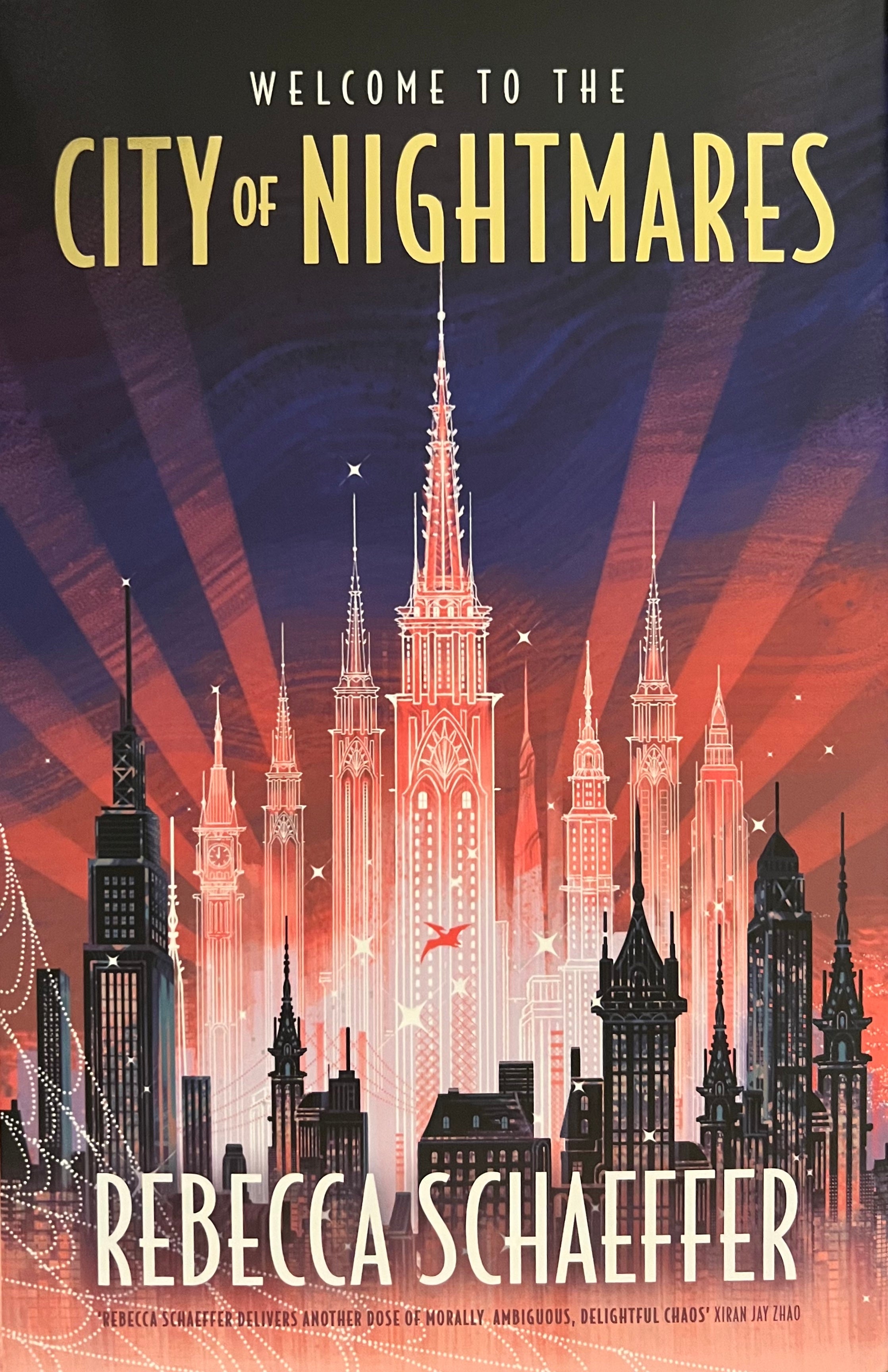 City of Nightmares - Rebecca Schaeffer - Signed Fairyloot Exclusive Edition w/ Character Art - Very Good Condition