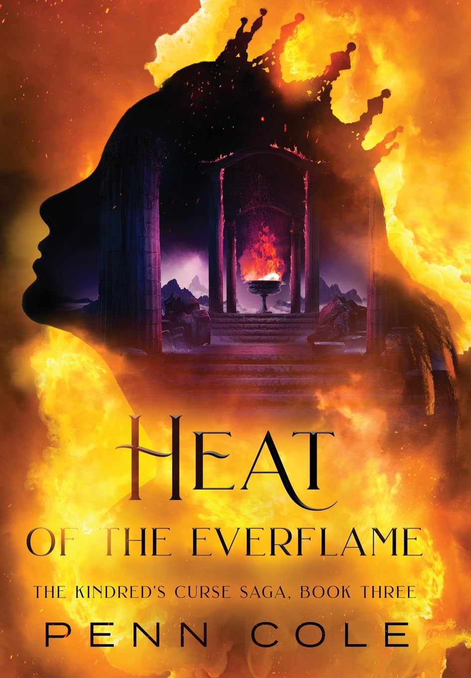 Heat of the Everflame (Kindred's Curse #3) - Penn Cole - Out of Print Indie Edition - Very Good Condition