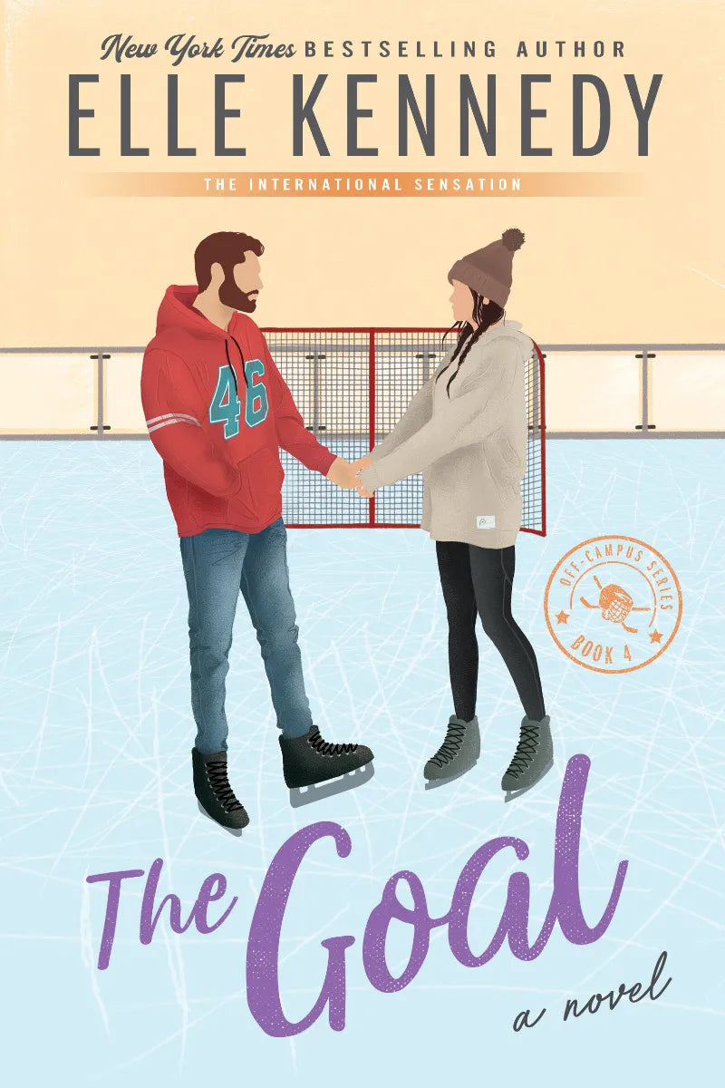 The Goal (Off-Campus #4) - Elle Kennedy - Out of Print Limited Edition Sprayed Edges Paperback - Very Good Condition