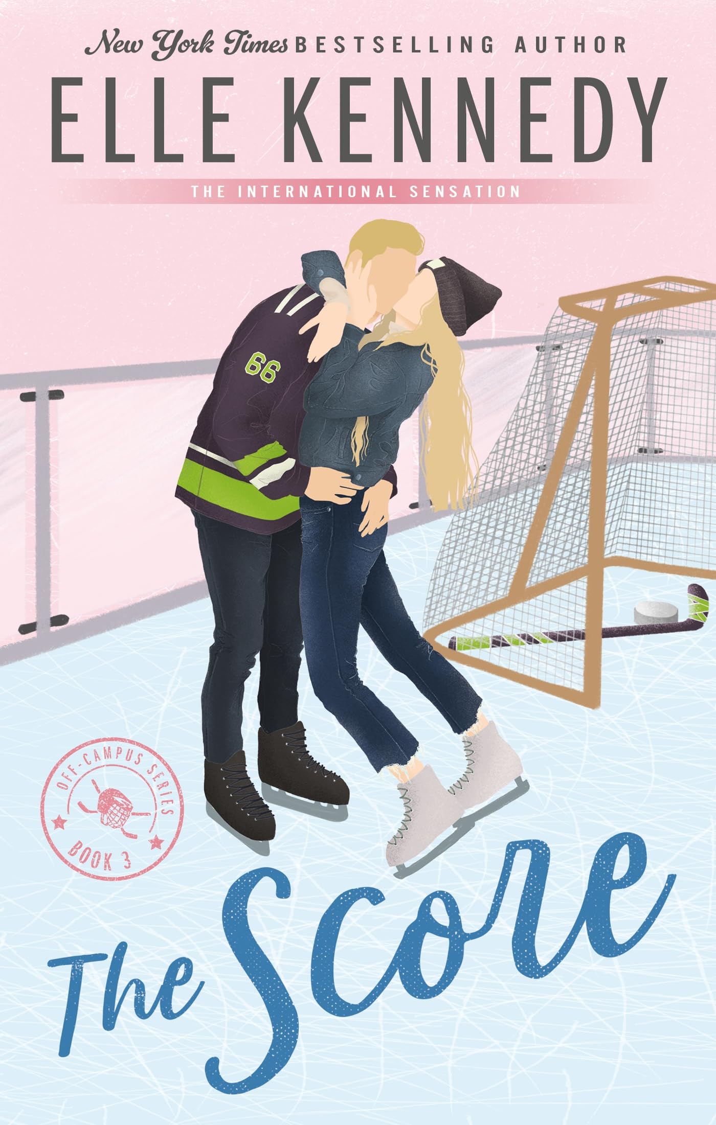 The Score (Off-Campus #3) - Elle Kennedy - Out of Print Limited Edition Sprayed Edges Paperback - Like New Condition
